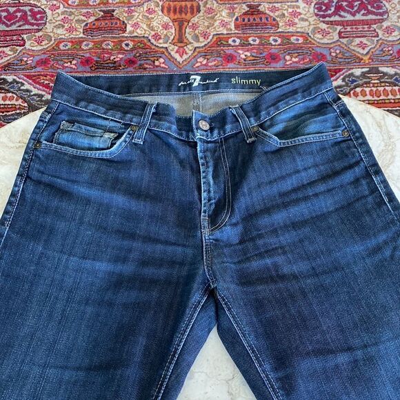 7 For All Mankind Slimmy Straight Leg Jeans - Picture 8 of 13